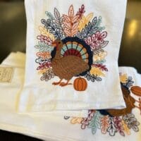 Colorful Harvest Turkey  TeaTowel