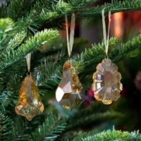 Crystal Drop Rose Gold Ornament