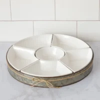 Audrey's Metal & Dolomite Party Tray