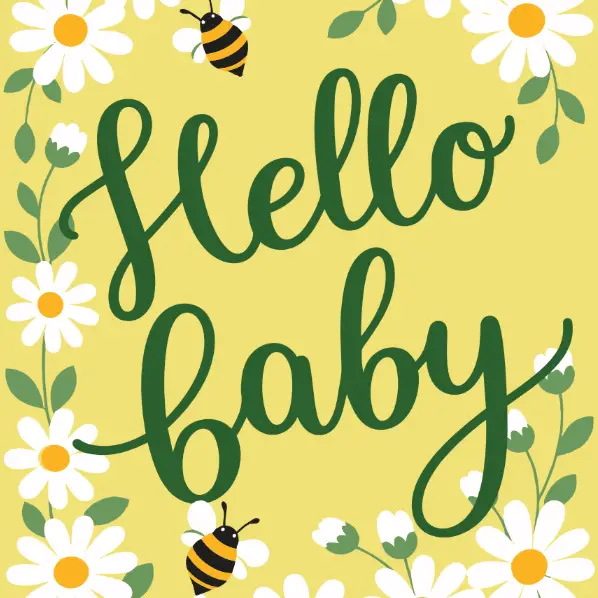 Hello Baby Bee- Shasta Daisy Seed Packets