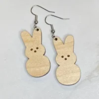 Fluffy Rabbit Drop Earrings