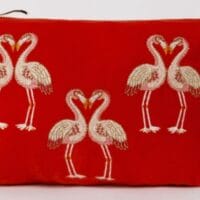 Elizabeth Scarlett Ltd. Cherry Flamingo Makeup Bag