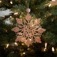 Quilling Snowflake "Gold Frostine" Ornament