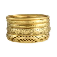 Victorian Golden Metal Bangles