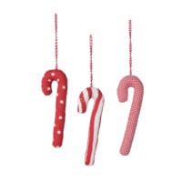 Hand-sewn Candy Cane Ornament