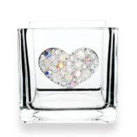 The Queen's Jewels 4x4 Glass Candleholder