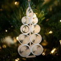 Quilling Christmas Tree "Juletre" Ornament