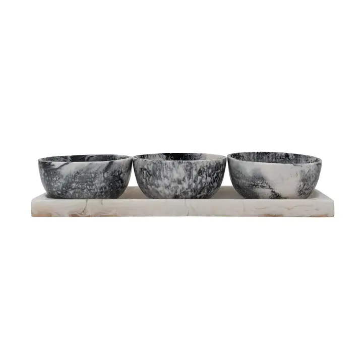 Lucente Appetizer Serving Tray & Bowl Trio - Image 5