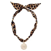 Greek Keys Scarf Necklace