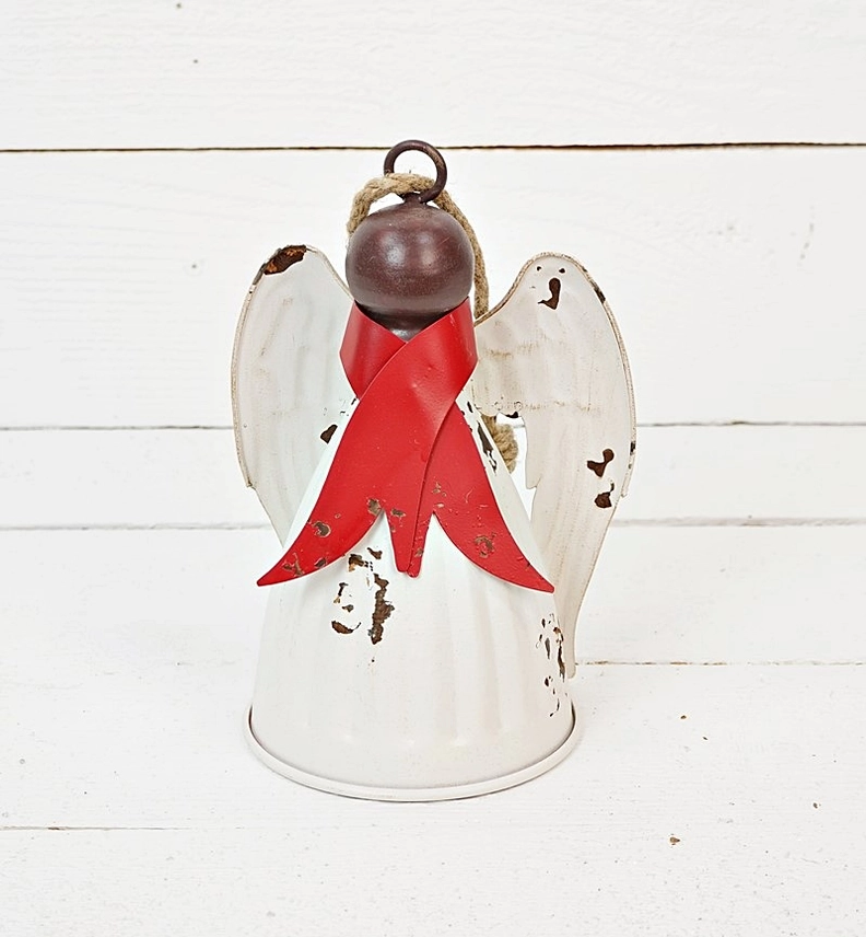 10" Metal Angel Ornament