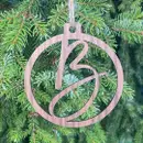 Monogram Wood Ornament