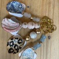 Decoupage Oyster Keychain