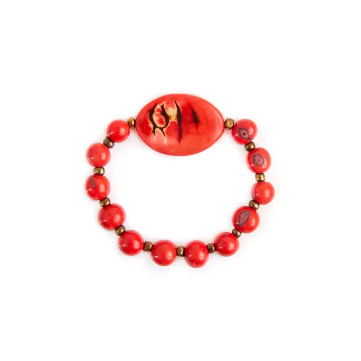 Organic Tagua Lupe Bracelet