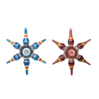 Retro Glass Sunburst Ornament