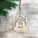 Rustic Nativity Scene Ornament