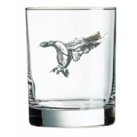 The Queen's Jewels Double Old Fashioned Glass - Silver Duck
