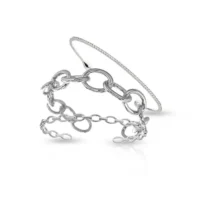 Maya J Harmony Trio Bracelet - White
