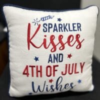 Sparkler Kisses Pillow CandF HOME