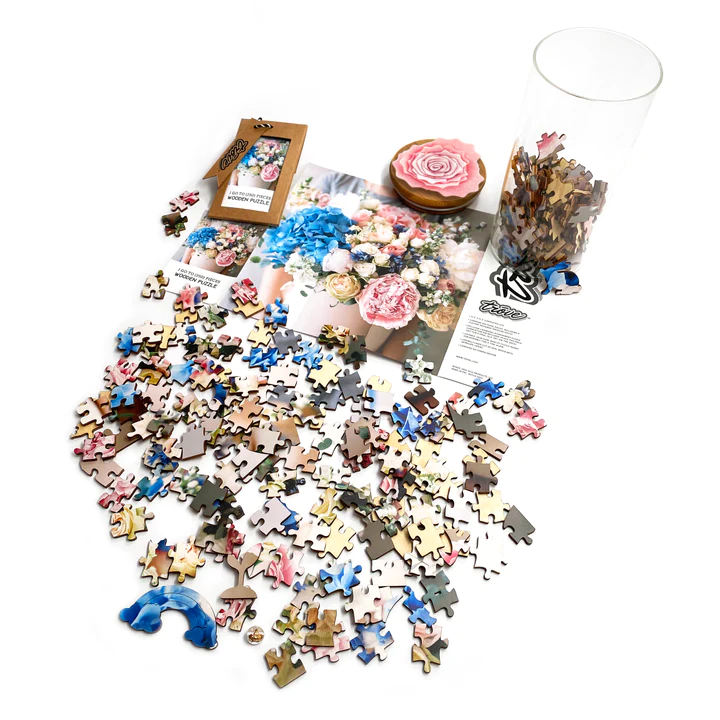 I Go to Pieces- Wooden Puzzle: Spring Bouquet - Image 2