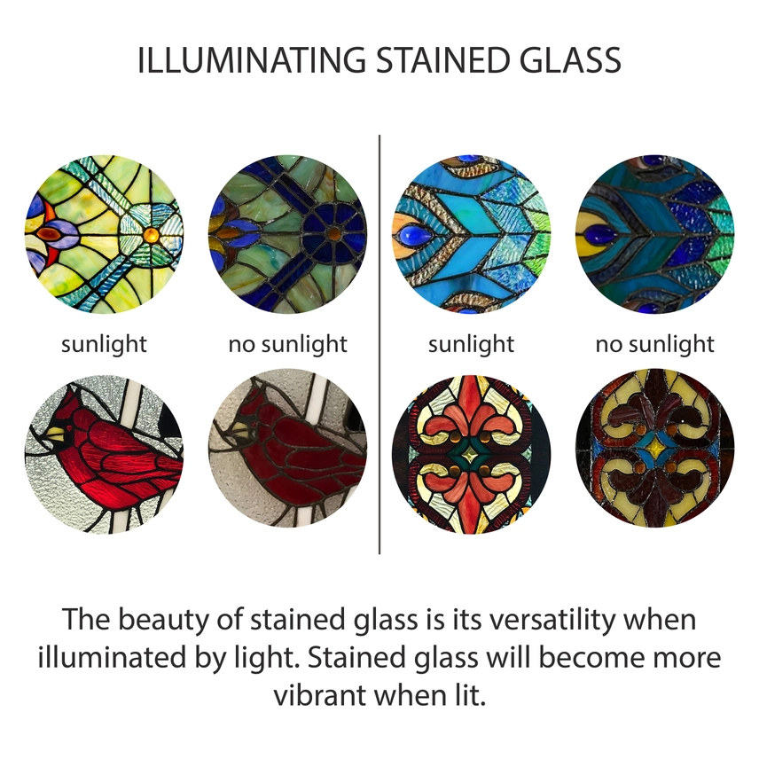 Butterfly Cluster Stained Glass Panel - Image 4