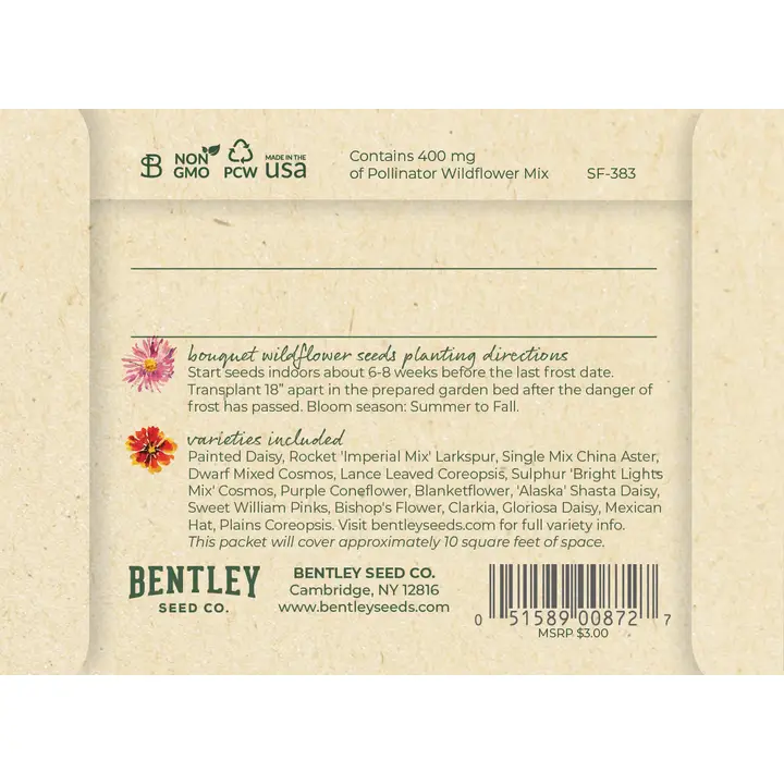 Thinking of You- Wildflower Mix Seed Packet - Image 3