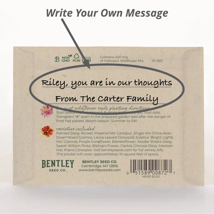 Thinking of You- Wildflower Mix Seed Packet - Image 5