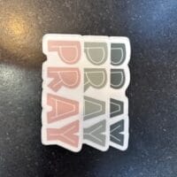 "Pray" x3 Vinyl Sticker