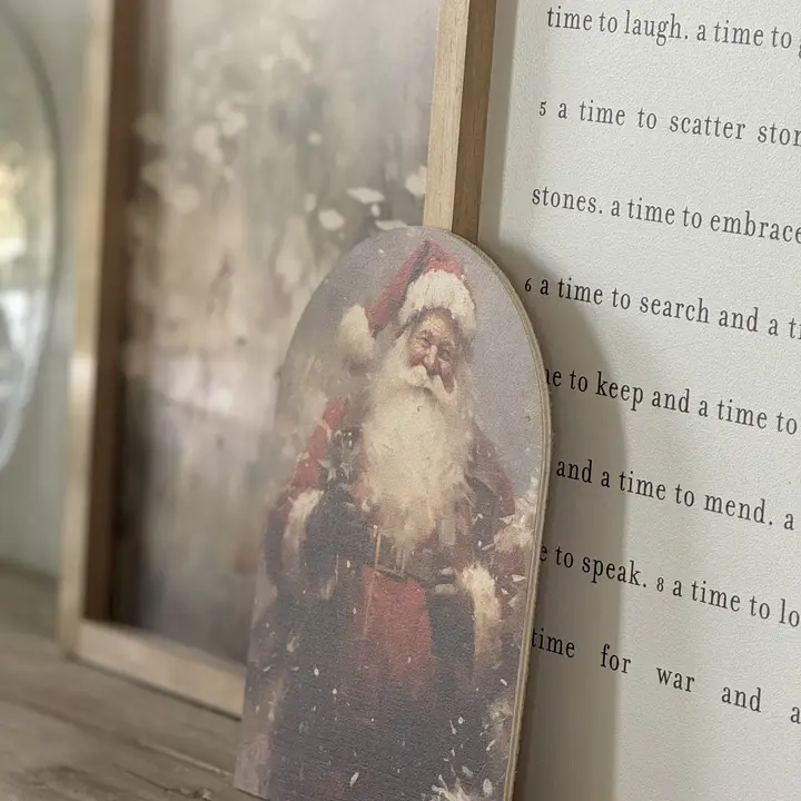 St. Nicholas in the Snow- Arch Wood Art - Image 2