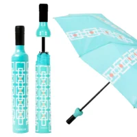 Vintage Turquoise Vinrella Wine Bottle Umbrella