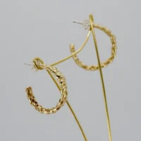Maya J Double Rope Hoop Earrings - yellow