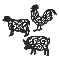 Farm Animal Iron Trivet