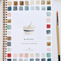 Water Color Workbook: Baking