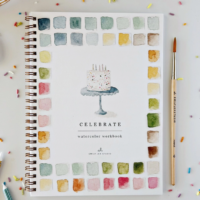 Water Color Workbook: Celebrate