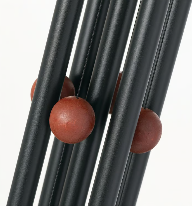 Symphony Chime in Black: Tuned Woodstock Windchime - Image 2