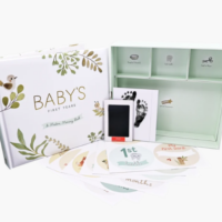 Baby's First Years: A Modern Memory Book with Keepsake Box