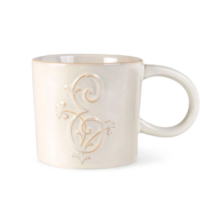 Antiqued Monogram Mug