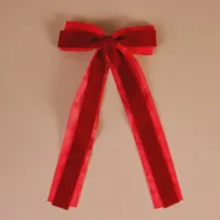 Red Velvet Luxe Layered Hairbow