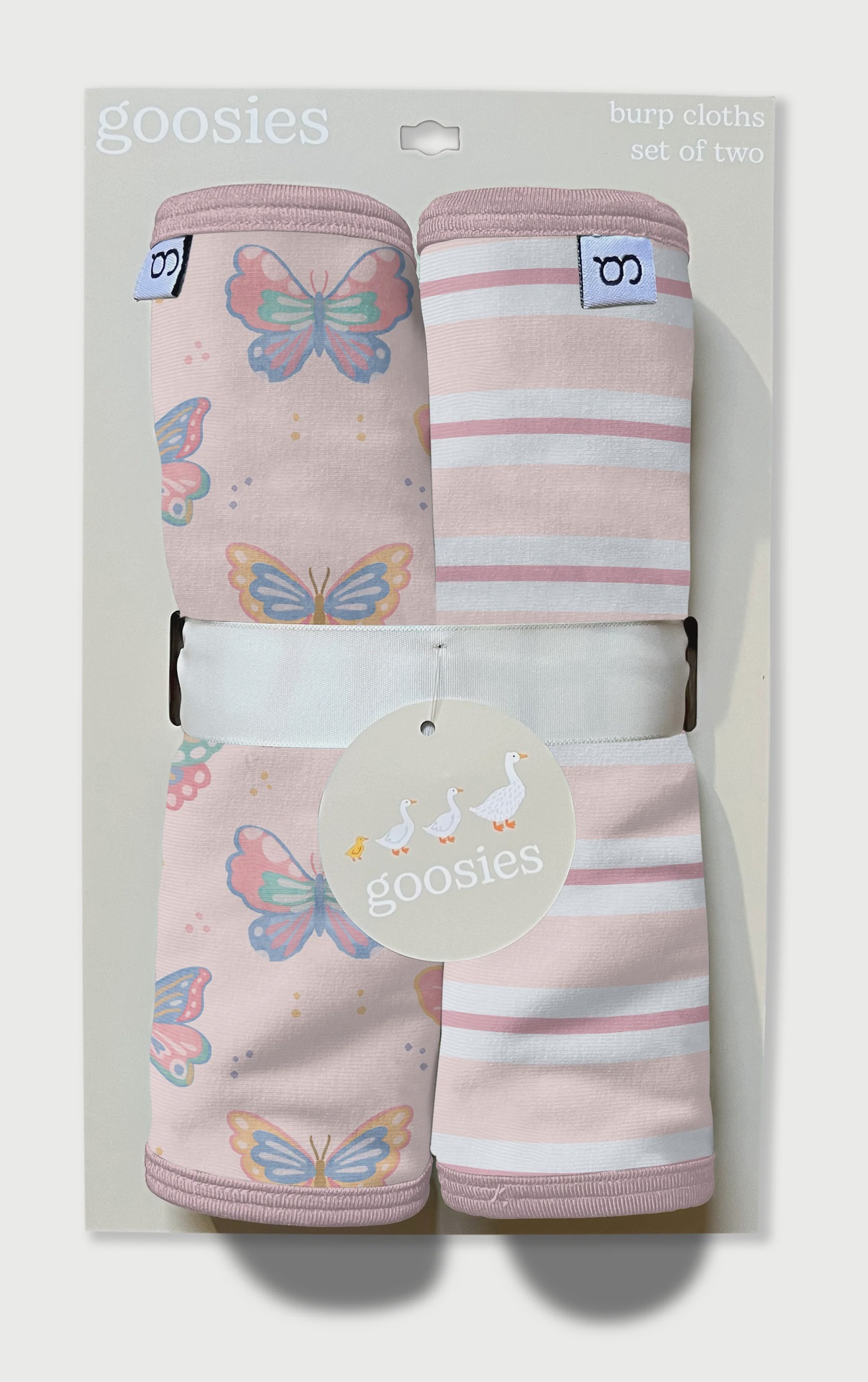 Burp cloth set with Butterflies