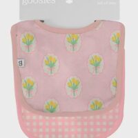 Goosies Bib Set: Fancy Tulips