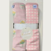 Goosies Burp Cloth Set: Fancy Tulips