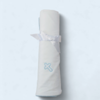 Goosies Baby Blanket: Embroidered Cross/
